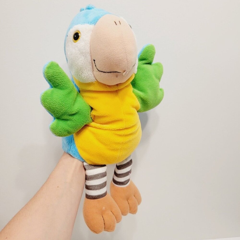 Vtg Tropical Parrot Bird Play Storytelling Hand Puppet Plush Golf Club Cover